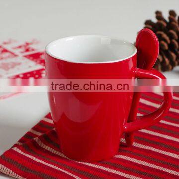 Modern ceramic red 11oz mug