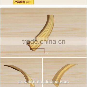 curved wood moulding for interior decoration or furniture