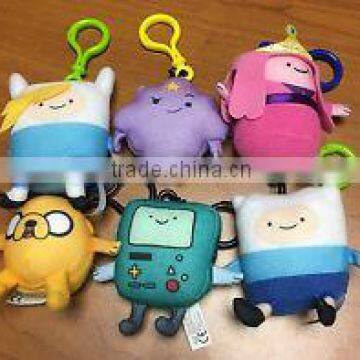 Adventure Time Plush Clip Keychain Hangers Set of 6 Neat