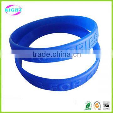 Custom Embossed silicone wristband