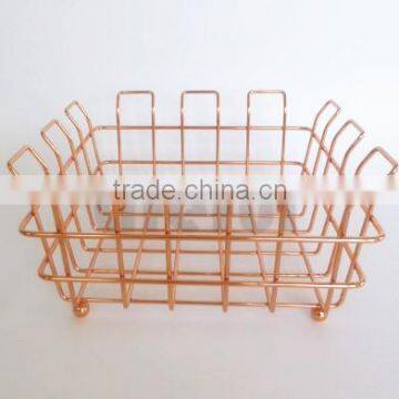 Fruit Bowl for Kitchen Countertops - Rose Gold