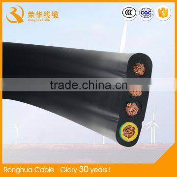 Rubber/TPE/ CPE/ EPDM/Silicone Sheathed flexible flat cable