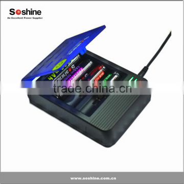 18650 battery charger/ rechargeable battery charger/Soshine SC-S1 Mix III for18650/16340(RCR123)/14500, etc