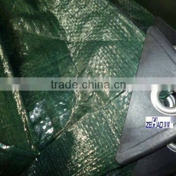 green tarpaulin with rainforced corner &100gsm polyethylene tarpaulin&pe tarpaulin with eyelets