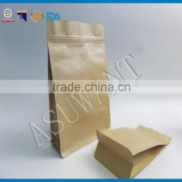 Flat bottom kraft paper bag