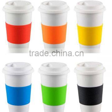 Hot Sale Heat Resistant Wholesale Elastic Grip Silicone Mug Covers