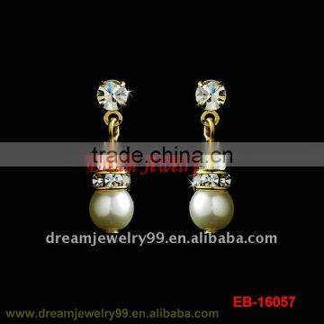 fashion funny earrings gold jewelry crystal pearl earring jewellery amazing felmal accessories