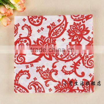 Retro Gorgeous Fancy Flower Style Restaurant, Party, Eedding, etc Decoration Napkin 100% eco-friendly