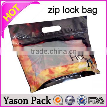 YASON custom zip lock double waterproof zip bag good quality coffee zip lock bag