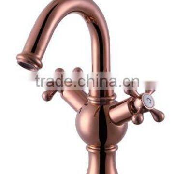 Bathroom Hardware Brass Gold Basin Mixer