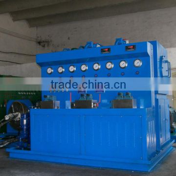 Hydraulic test bench of AC frequency conversion adjustment