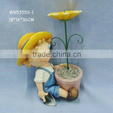 Garden decor made in china wholesale polyresin figurines