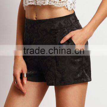Garment Wholesale Jaquard Fabric Women Shorts photo-2
