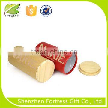 natural cosmetic cardboard cylinder box with lids