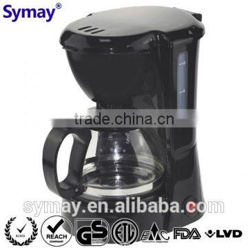 Drip Coffee Maker with swing-out funnel, with permanent filter 0.75L 6 cups 120V 220-240V 650W