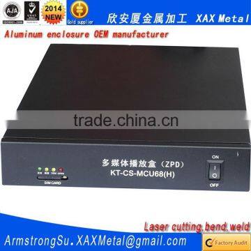 XAX121Alu OEM ODM customized laser cut bend weld sheet aluminum mainframe frame wide box