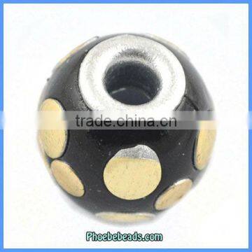 Wholesale Fashion Round Black Indonesia Clay Beads PCB-M100579