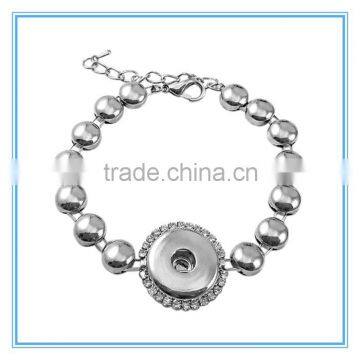 circle link chain bracelet accented with sparkling rhinestones