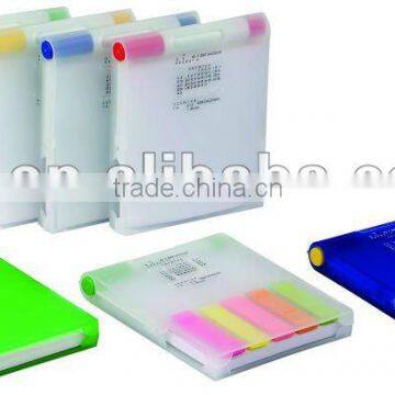 2011 hot style PP notebook with color bar with pen