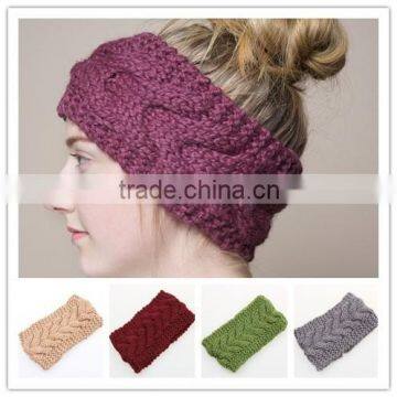 cotton headband crochet girls hair band knitted pattern