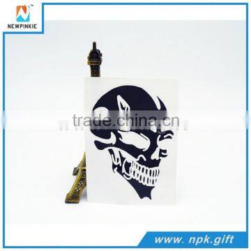 Black Skull Style Fancy Die Cut Car Body Vinyl Sticker