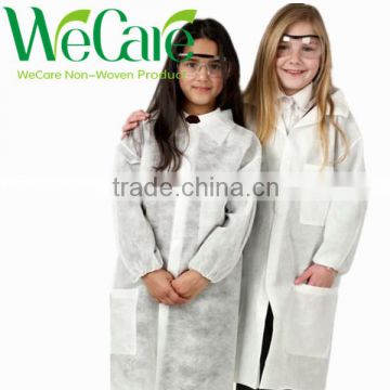 Smart kid non woven hospital doctor white lab coat