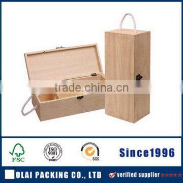 up-market light wood wine box wholesale