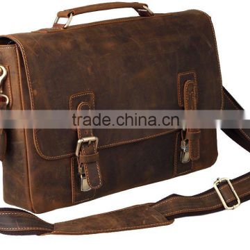 custom genuine leather casual bag, briefcase casual bag,cattlehide casual bag