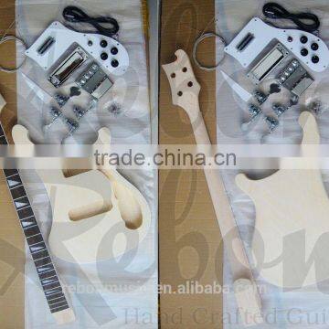 4 string unfinished Rik electric bass guitar kit