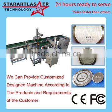 Stainless Steel Kettle Marking Assemble Line with Most Advanced Fiber Laser Marking Machine Price