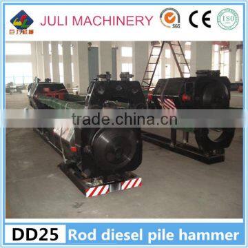 Factory price DD25 guide rod type diesel pile hammer with good quality for Vietnam, Indonesia & Philippines