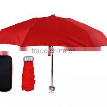 Mini 5 Fold Umbrella In Case Pocket Umbrella Fashion