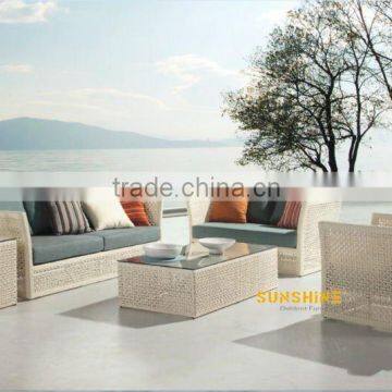 2015 completely new design wicker sofa Waterproof and UV resistant outdoor rattan sofa