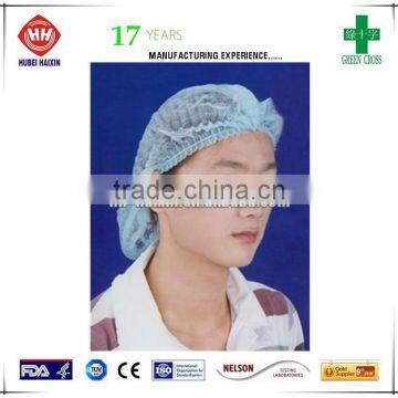 OEM Manufacturer nonwoven disposable mob cap elastic latex free