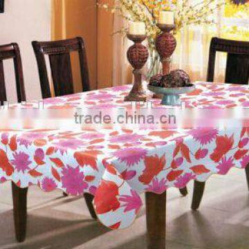 thick and good quality vinyl with flannel table cloth