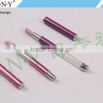 ANY Nail Art Beauty Care Cuticle Pusher Rhinestone Nail Brush With Pumice Stone Pusher photo-4