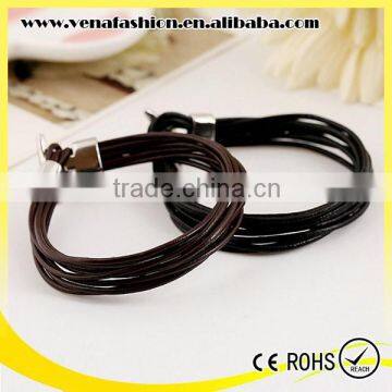 multilayers boys thin leather bracelet, teen leather bracelet