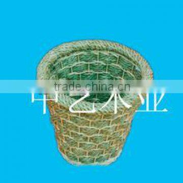 Eco-friendly cheap grass shopping baskets whosale