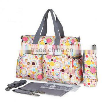 2016 Hot Sale Fashion Mummy Changing Pad Canvas Bags Canvas Lining Baby Bag Wholsale photo-6