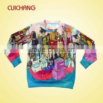 custom made cheap print men sweatshirt