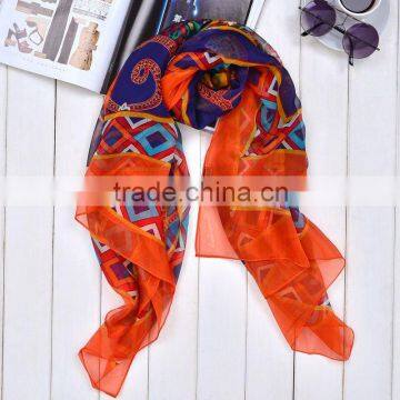 YiWu Factory Monogrammed Nautical Print Anchor Infinity Scarf Sailor Anchor Circle Loop Scarf