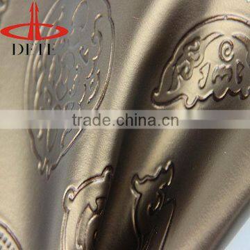 Popular Fashion Embossed PVC Artificial Leather for decoration