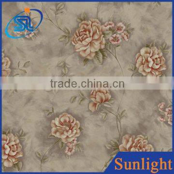 Sunlight DE35065 American country embossed non-woven wallpaper flower backdrop wallpaper