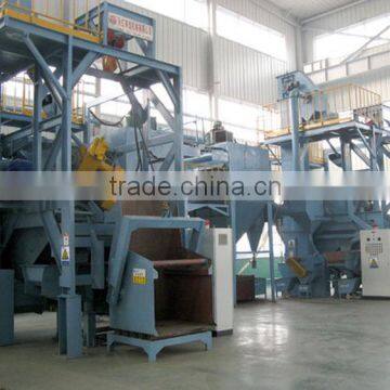 Rotary oscillating barrel/drum type shot blasting cleaning/peening machine for small batch parts