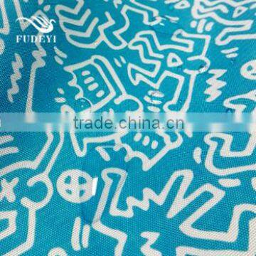 custom design waterproof cotton print fabric 600D made in china