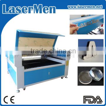 China supply factory price stainless steel acrylic wood co2 laser cutter machine LM-1390