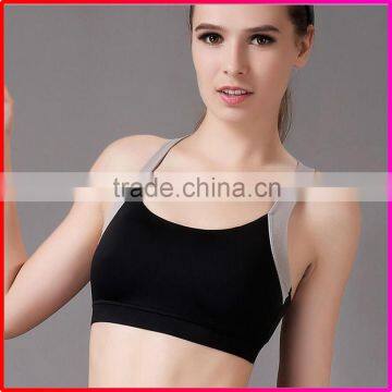 Comfort no rim quick dry sports seamless bra for girl with pads