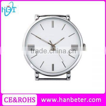 40mm slim white dial watch case customize your logo watch with removable strap