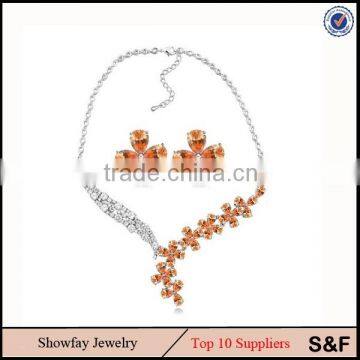 22k Flower Jewelry Set China Manufacturer Jewelry Dulhan Jewellery Set