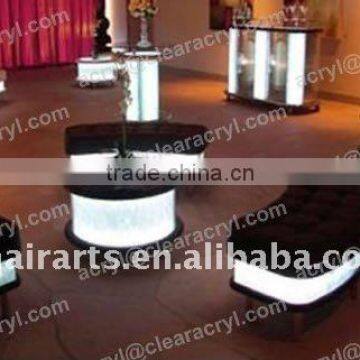 shanghai nightclub led illuminated moree bar table